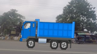 Dumper Truck passing by  Pixel Corner [upl. by Stromberg]