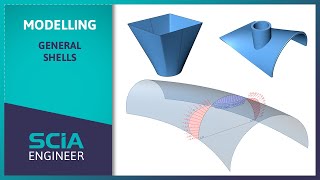 SCIA Engineer Tutorial Modelling of shells [upl. by Ayiotal671]