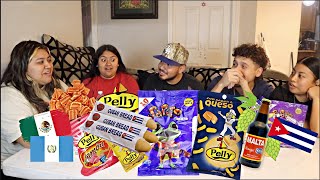 Mexicans Plus one Guatemalan Try Cuban Snacks For The FIRST TIME [upl. by Eyllom490]