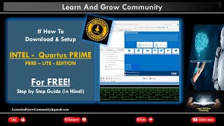 In Hindi  Free Intel Quartus Prime Download amp Installation StepbyStep Guide for Windows [upl. by Adnoluy]