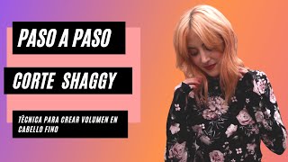 Paso a paso corte SHAGGY para cabello fino [upl. by Surbeck]