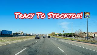 TRACY TO STOCKTON CALIFORNIA DRIVE [upl. by Aitetel]