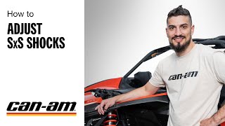 How to adjust the shocks on your SxS vehicle  CanAm [upl. by Ward]