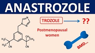 Anastrozole  Mechanism precautions interactions amp uses [upl. by Hakeber326]