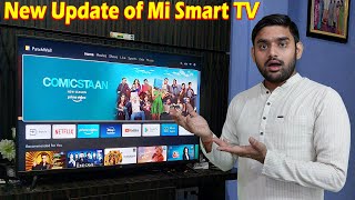 Mi Smart TV New PatchWall Update Details  Mi TV Update  Mi TV New Update 2022  Android Smart TV [upl. by Dan862]