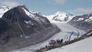 Neuer Rundweg Eggishorn  360°Panorama am Grossen Aletschgletscher [upl. by Tremain]