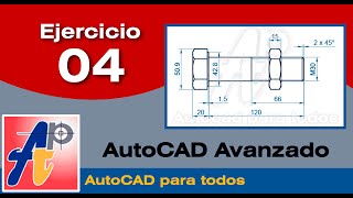 AutoCAD Avanzado  Ejercicio 4 [upl. by Nemajneb]