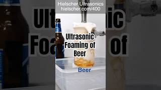 Beer Physics  Rapid Foaming Using Ultrasonics [upl. by Yllime924]