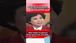 “Miriam why are you different What keeps you going” miriam answers trending viralvideo fyp [upl. by Amzu]