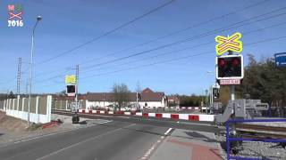 Železniční přejezd Čeperka 1 P5360  242016  Czech railroad crossing [upl. by Juta748]