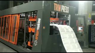 Erkur ER130 Trim Press thermoforming machine [upl. by Atinav]