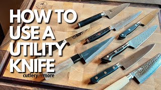 How to Use a Utility Knife Which Kitchen MultiTasker is Best [upl. by Jeaz]