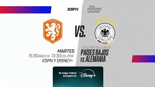 UEFA Nations League 202425  Países Bajos vs Alemania  Promo ESPN [upl. by Hairej809]