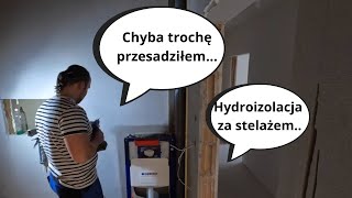 Zabudowa stelaża bez profili z hydroizolacją za stelażem  remont4you [upl. by Chaffin]