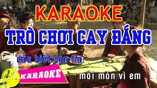 Trò Chơi Cay Đắng Karaoke  Beat Chuẩn [upl. by Auqinu908]