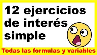 INTERES SIMPLE ☝🤓 Ejercicios Resueltos [upl. by Howey]