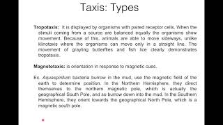 Taxis and Kinesis BScIII Zoology Paper III in English [upl. by Enomrej951]