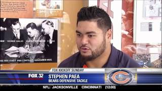 Stephen Paea of the Chicago Bears talks about the New Zealand All Blacks [upl. by Amsirak]