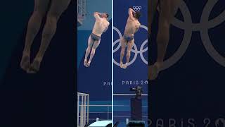 Mexico securing their firstever Olympic medal in mens synchronised 3m springboard diving 🥈 [upl. by Hardy]