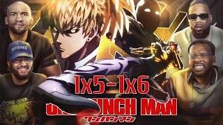 SAITAMA vs GENOS ONE PUNCH MAN EPISODE 5 and 6 REACTIONREVIEW [upl. by Oiram]