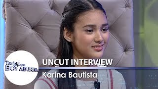 TWBA Uncut Interview Karina Bautista [upl. by Hadlee746]