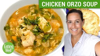 This Lemon Chicken Orzo Soup with Kale is the PERFECT Fall Soup Recipe  Prep School  Eating Well [upl. by Attennyl]