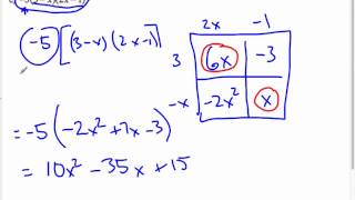 5 01 0 Expanding Binomials Box Method [upl. by Attolrahc]