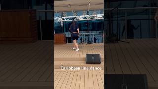 Fun line dance class onboard celebritycruises cruiseactivities [upl. by Ynnhoj]