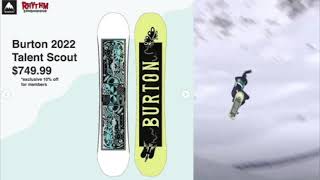 2022 Burton Snowboard Review Womens model the Talent Scout Full Camber [upl. by Gaskin609]