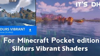 Sildurs Vibrant Shaders for Minecraft Pocket edition  MCPE  Its Dhyey [upl. by Ebarta186]