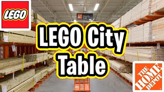 LEGO City Village Table Vlog  Continuing The Table Top From Home Depot [upl. by Dronel110]