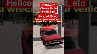 ReDriver 2 Cheats Table driver mods shorts [upl. by Pierro]