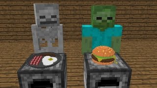 Monster School Cooking Challenge  Minecraft Animation [upl. by Petula]