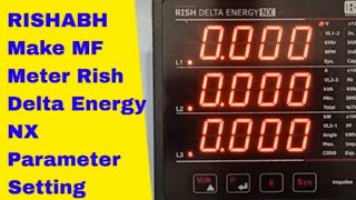 RISHABH Make MF Meter Programming [upl. by Miun]