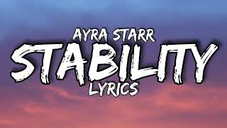 Ayra Starr  Sability lyrics [upl. by Auqinu]