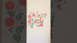 Wall painting design 🥰beautiful Wall painting ideas❤️🎨🖌️😊shortvideo trendingshorts 🔥shortvirel [upl. by Reinnej622]