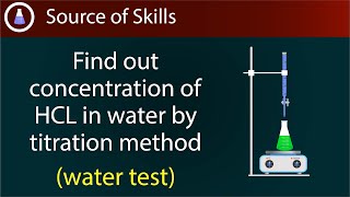 find out concentration of hcl in water by titration method  percent hcl in given water sample [upl. by Ennaxxor]