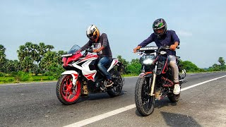 Apache 200 Bs6 vs Pulsar Rs200 Bs6 Race [upl. by Umont822]