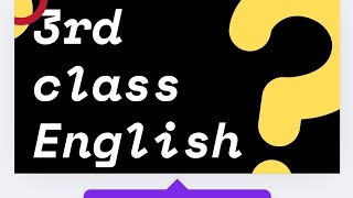 3rd class English [upl. by Dreher]