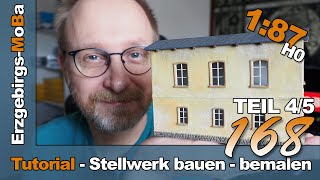 Folge 168  Modellbahn Tutorial  Stellwerk Bienenmühle bemalen Teil 45  DR 187 H0  Deutsch [upl. by Melia]