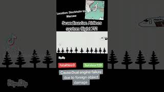 Scandinavian airlines system flight 751 crash planecrash [upl. by Glenda]