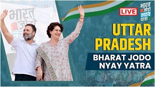 LIVE Bharat Jodo Nyay Yatra  Moradabad Uttar Pradesh  Rahul Gandhi  Priyanka Gandhi [upl. by Okire]