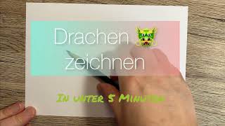 Drache zeichnen Spaßiges Zeichentutorial für Kinder [upl. by Nyret]