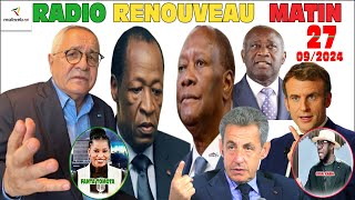 LE MATINAL DE LA RADIO RENOUVEAU FM du 27 SEPTEMBRE 2024 [upl. by Eelamme]