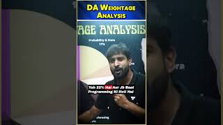 GATE Exam DA Weightage Analysis Exposed shorts unacademy datascience [upl. by Nospmis]