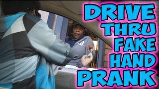 Drive Thru Fake Hand Prank [upl. by Acire862]