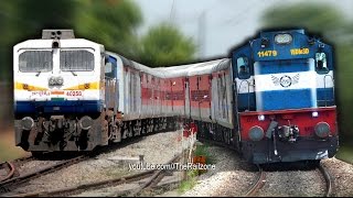 EMDs dominating ALCOs  Indian Railways  Electromotive Diesels [upl. by Vinnie]