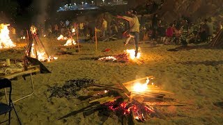 San Juan in A Coruña  Feast of Witches Bonfires Traditions 2015 [upl. by Airalednac]