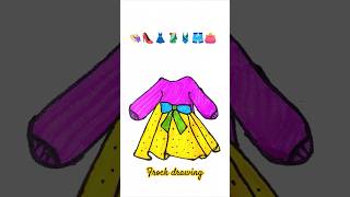 Satisfying frock drawing viralshorts trending creative youtube perfect satisfying frock [upl. by Ahseekat]