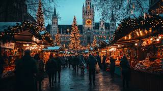 Christmas in Bavaria a walk through beautiful Germany Christmas Markets and Architecture of Munich [upl. by Llesirg552]